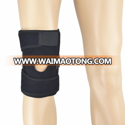 High quality adjustable open patella padded knee support